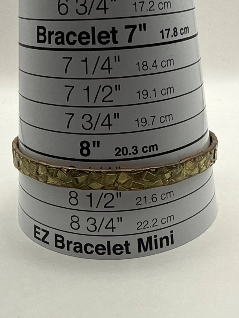 Vintage Gold Nugget Textured Bangle Bracelet Chiseled Bark Boho Estate Stack